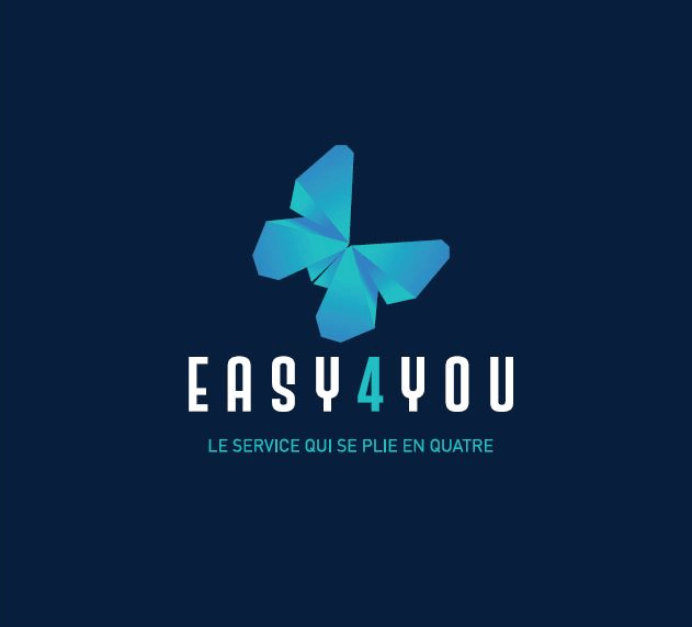 Logo Easy4you fond bleu assistante virtuelle